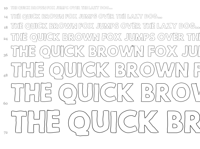 Mild Life font waterfall